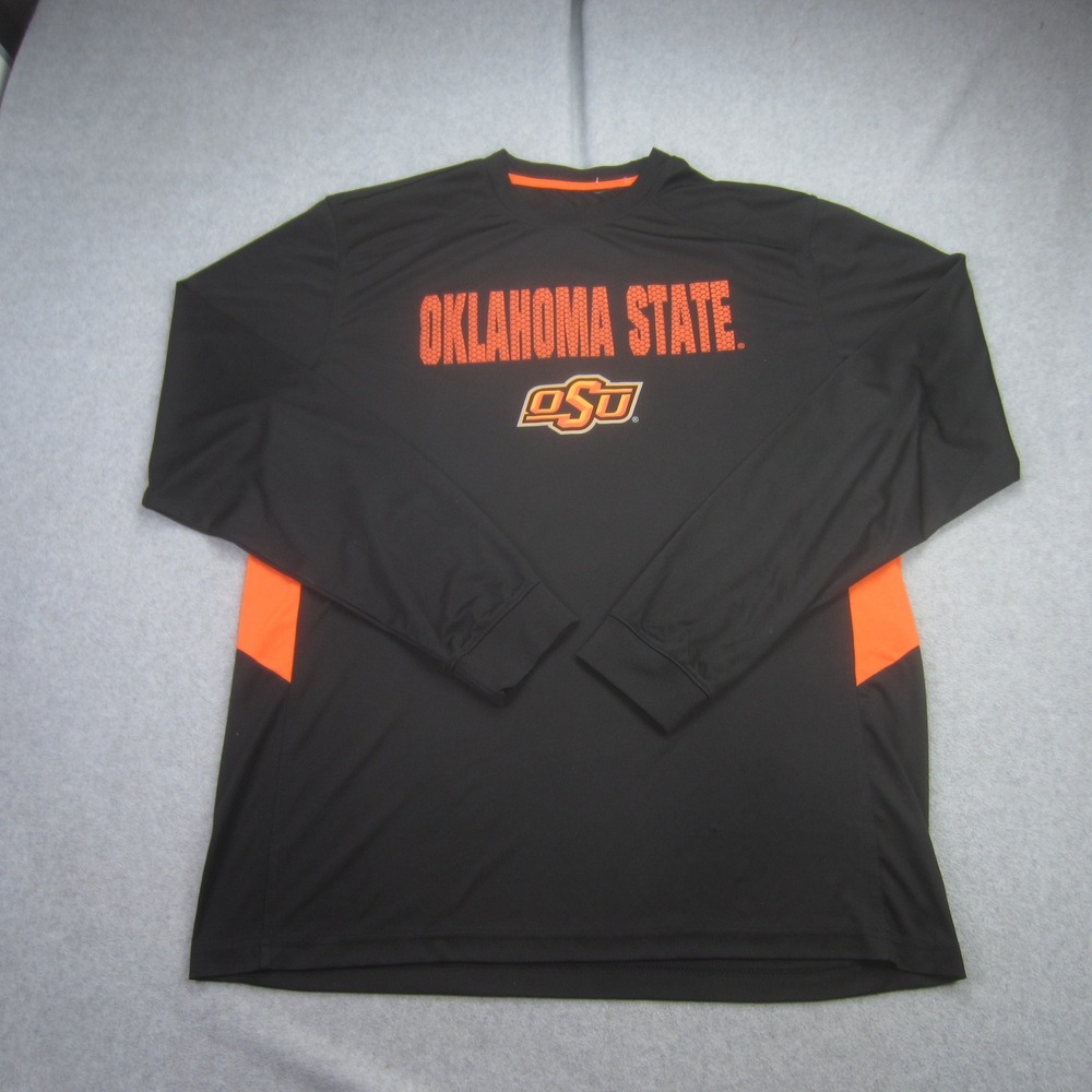 Oklahoma State Cowboys T Shirt Mens‎ XL Black OSU Long Sleeve Colosseum NCAA